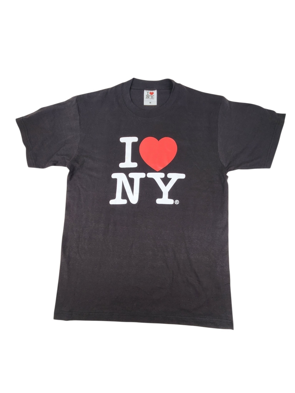 I Love NY Red Heart Graphic Tee - Black